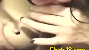 Two naughty CFNM ladies sucking on a cock